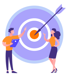 Illustration femme seule devant ordinateur