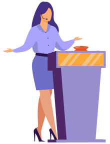 Illustration femme perplexe